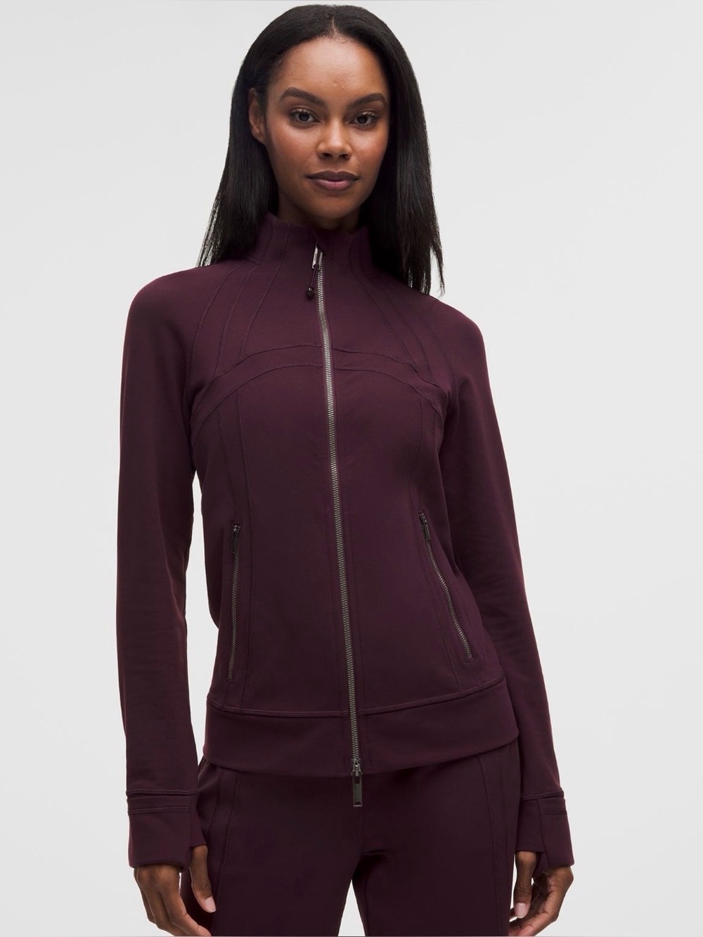 NWT Lululemon Define Track Jacket Luon Black Plum Size 6 $138 Retail
